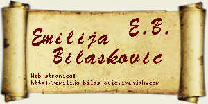 Emilija Bilašković vizit kartica